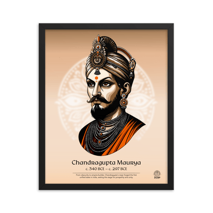 Chandragupta Maurya Framed Poster - The Indian Chronicles