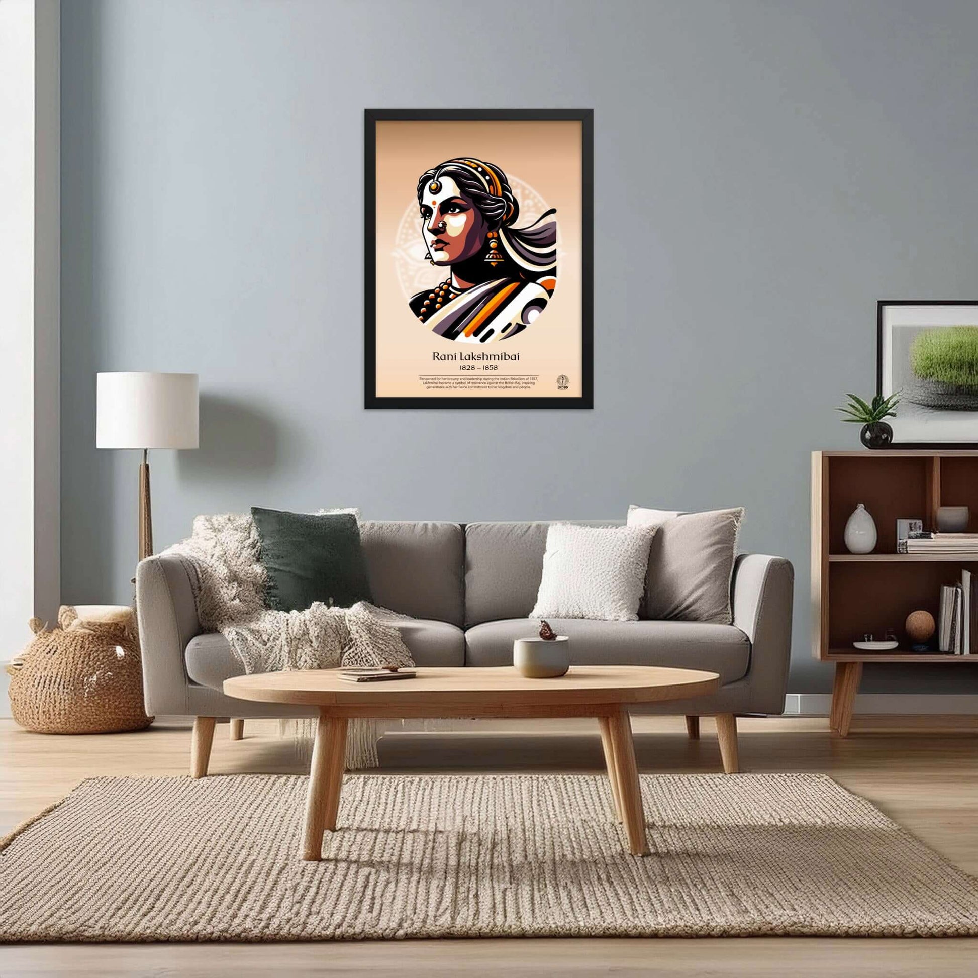 Rani Lakshmibai Framed Poster - The Indian Chronicles