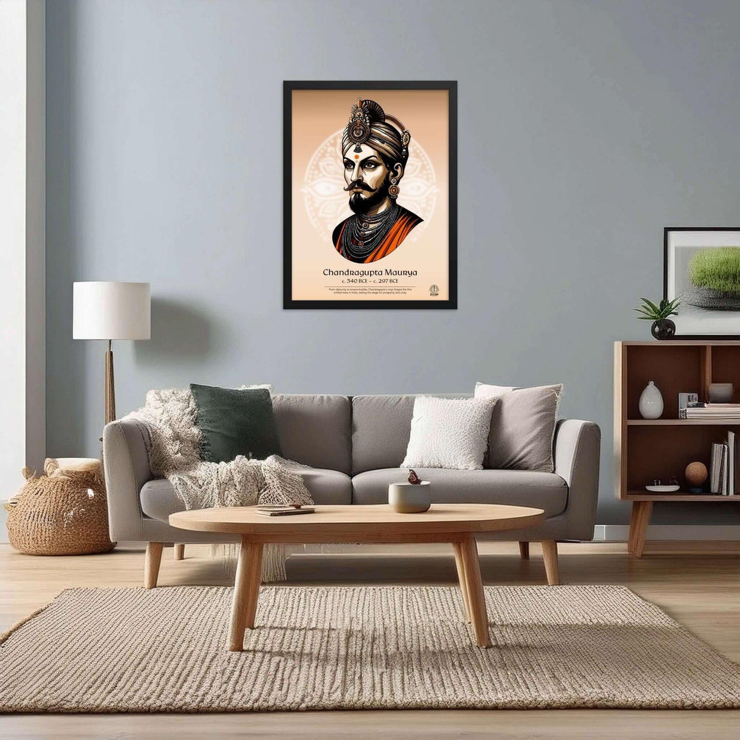 Chandragupta Maurya Framed Poster - The Indian Chronicles