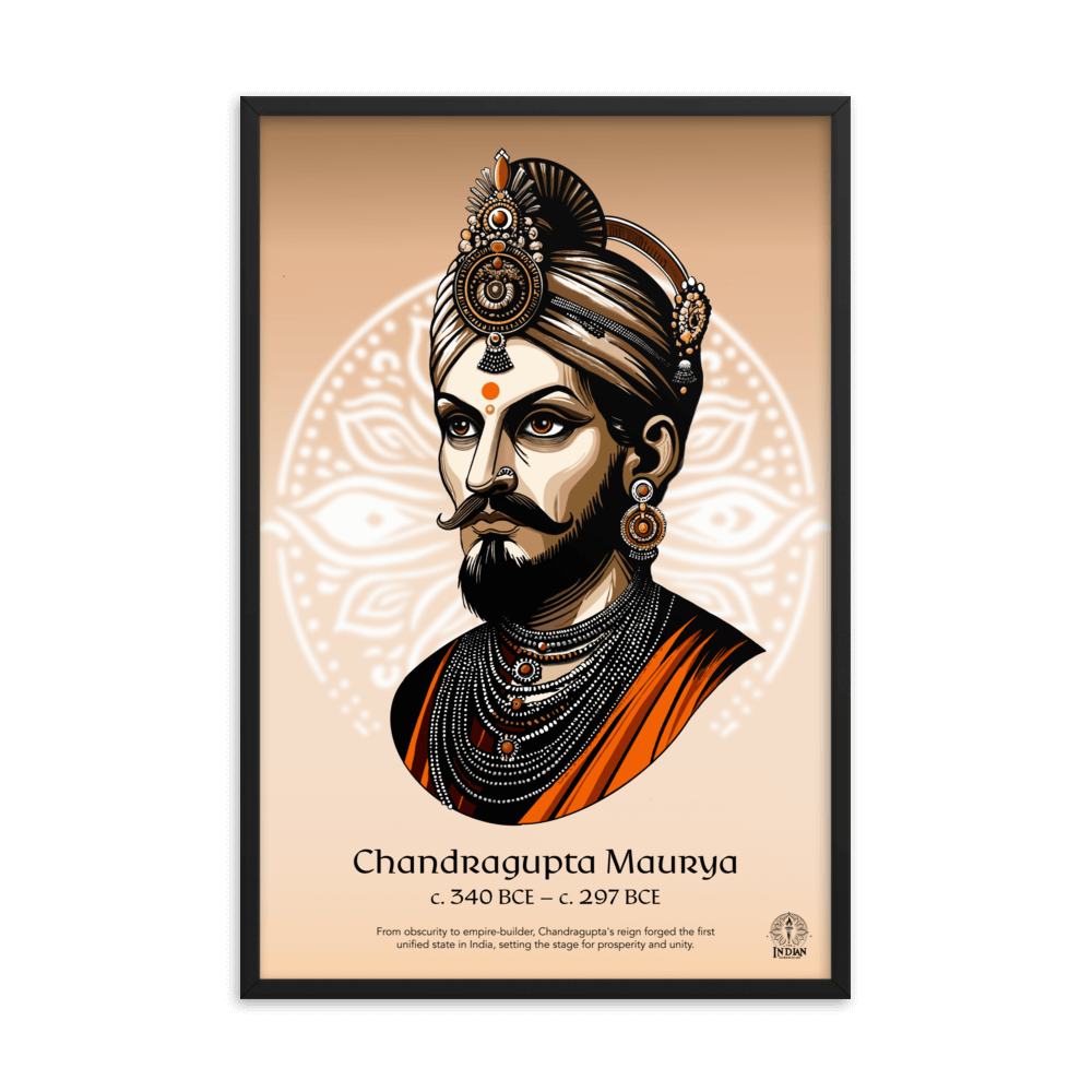 Chandragupta Maurya Framed Poster - The Indian Chronicles