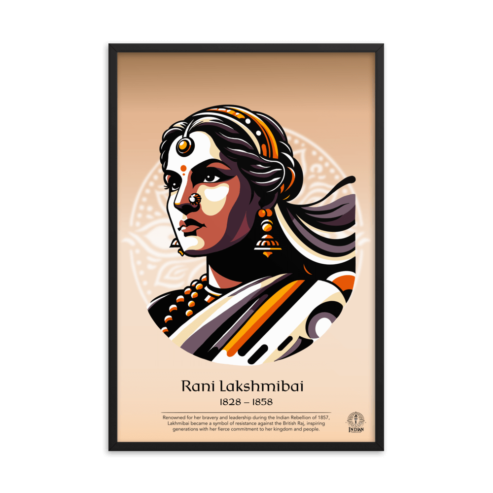 Rani Lakshmibai Framed Poster - The Indian Chronicles