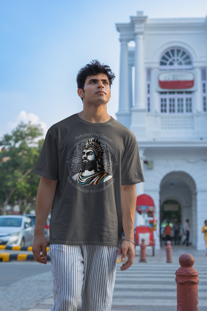 Ashoka the Great Oversized T-Shirt (Unisex) - The Indian Chronicles