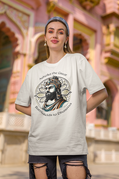 Ashoka the Great Oversized T-Shirt (Unisex) - The Indian Chronicles