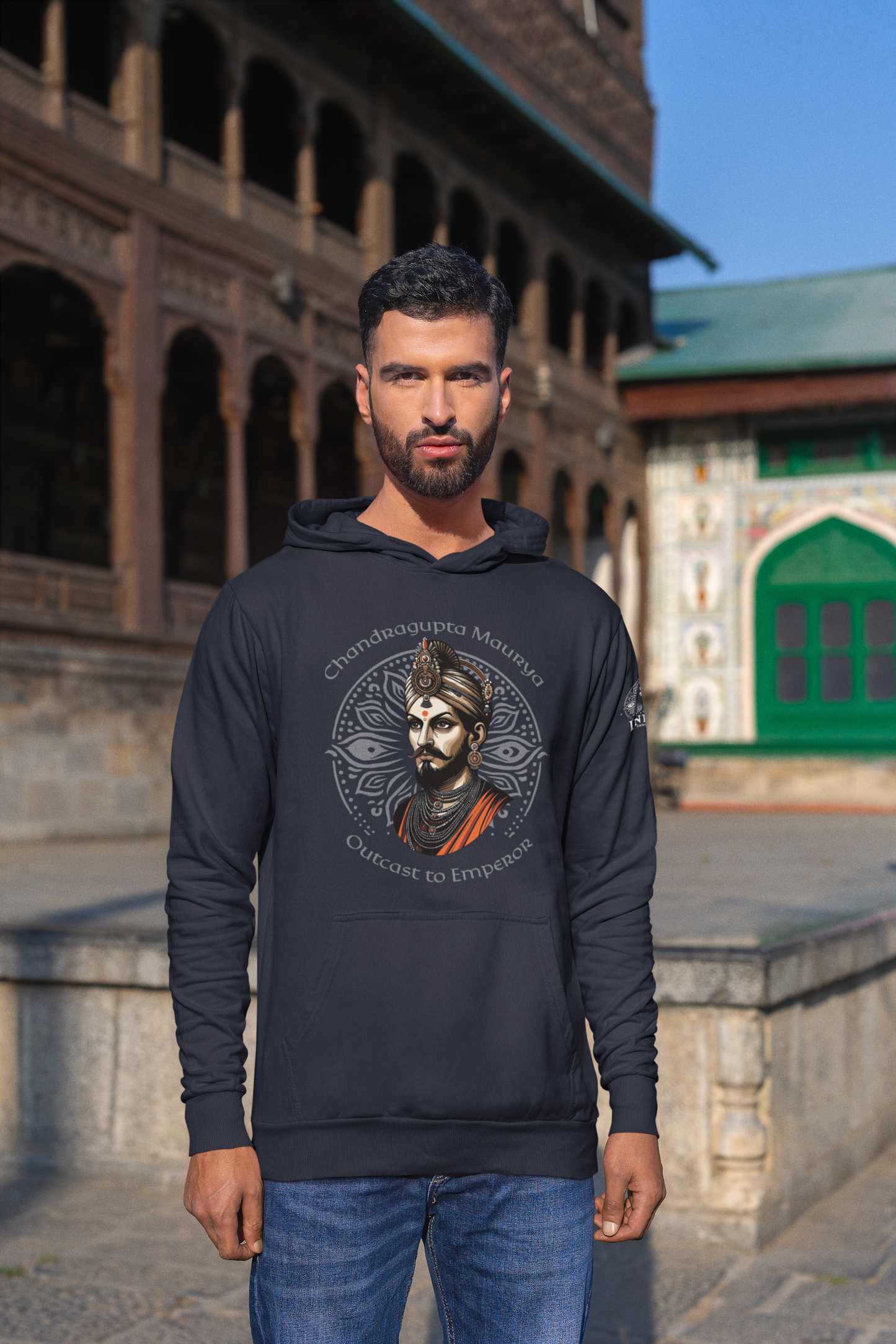 Chandragupta Maurya Hoodie (Unisex) - The Indian Chronicles