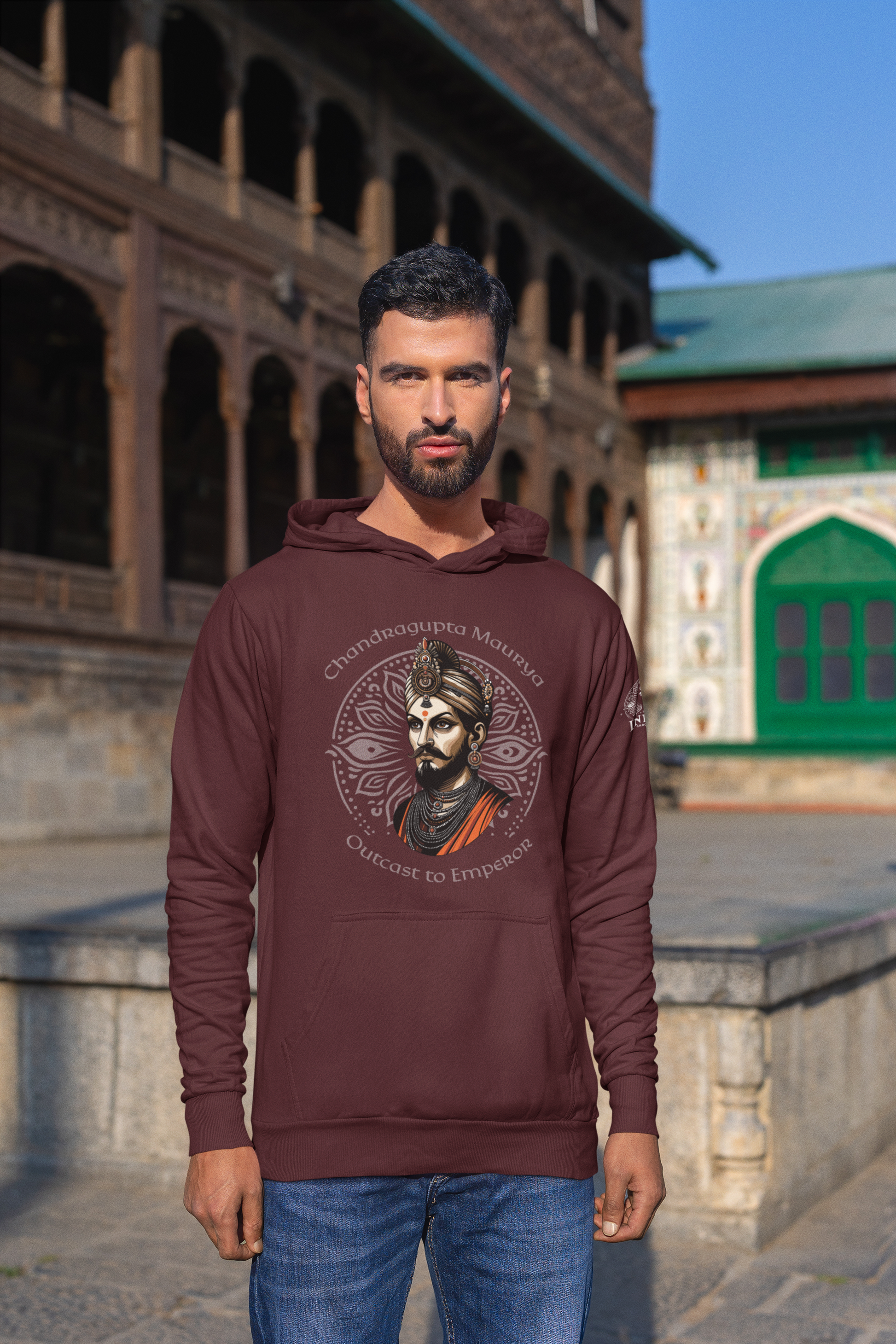 Chandragupta Maurya Hoodie (Unisex) - The Indian Chronicles