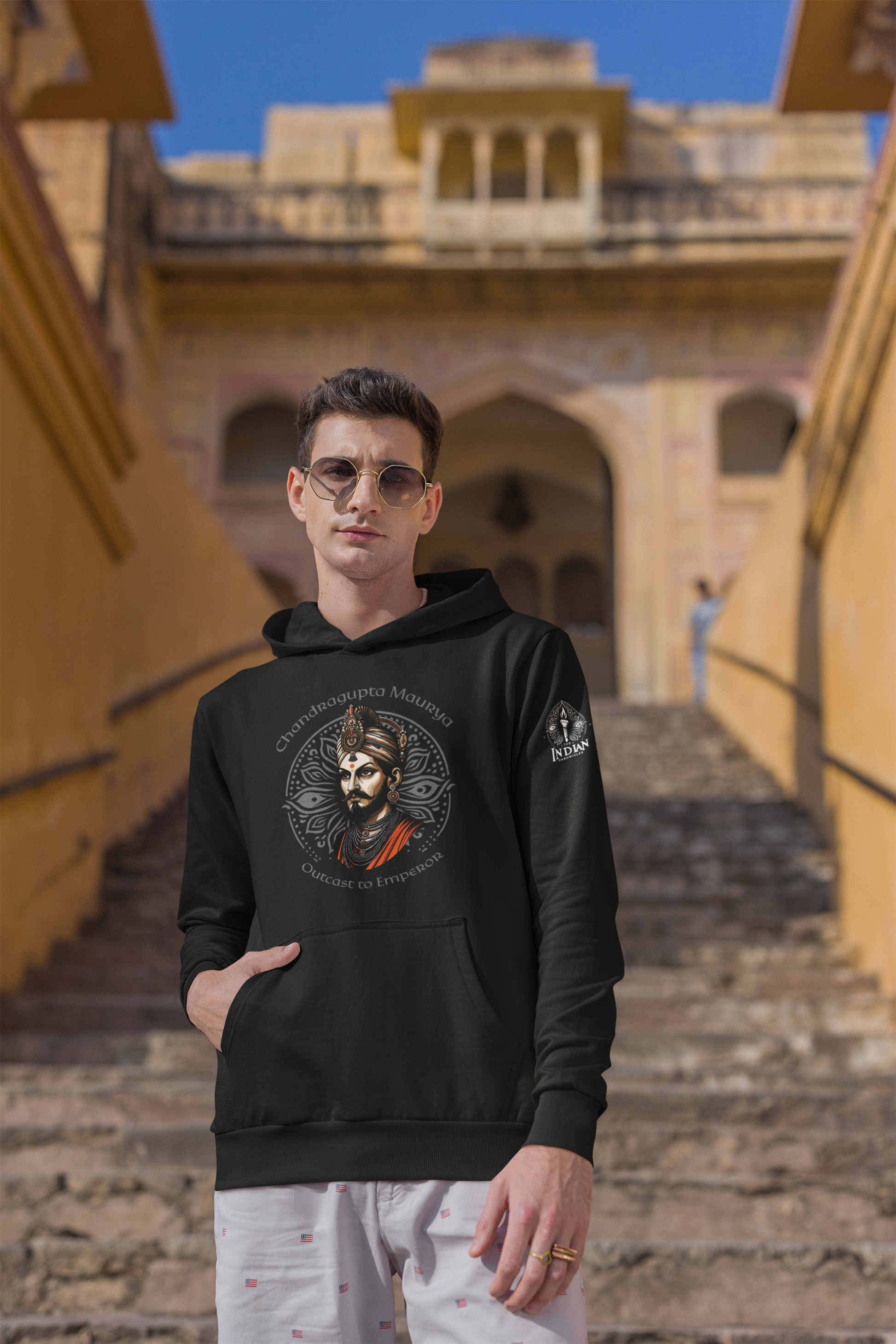 Chandragupta Maurya Hoodie (Unisex) - The Indian Chronicles