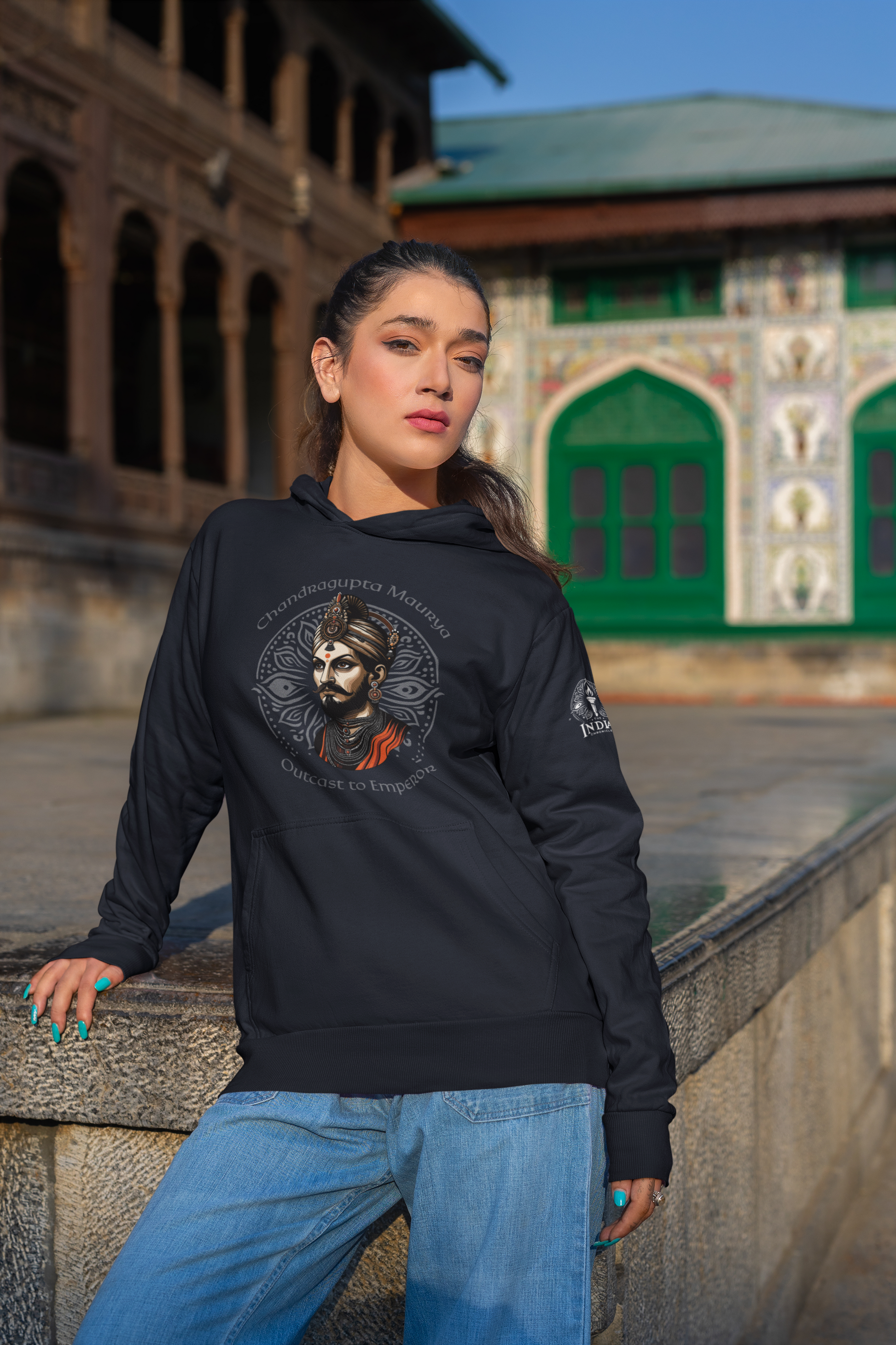 Chandragupta Maurya Hoodie (Unisex) - The Indian Chronicles