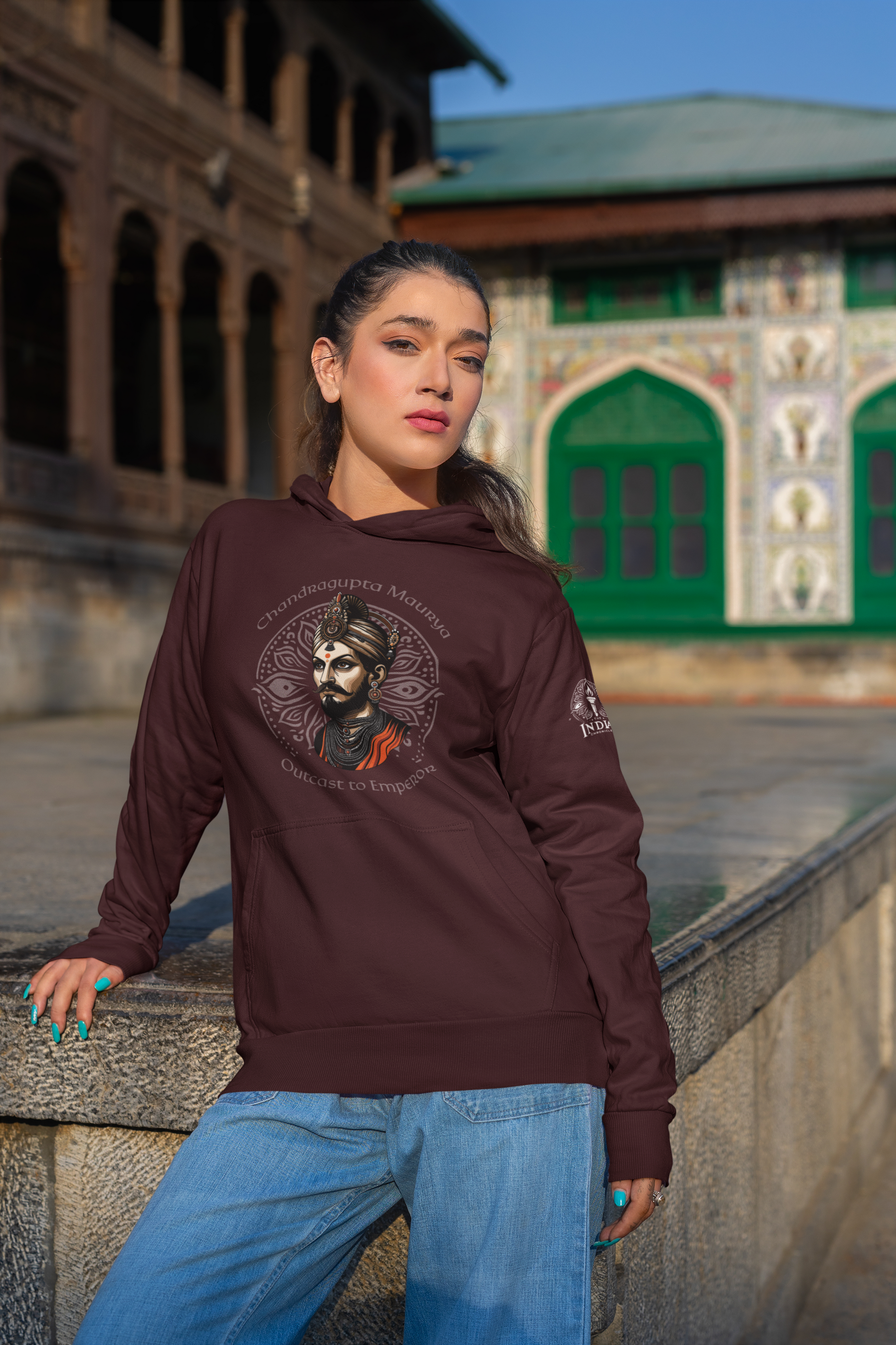 Chandragupta Maurya Hoodie (Unisex) - The Indian Chronicles