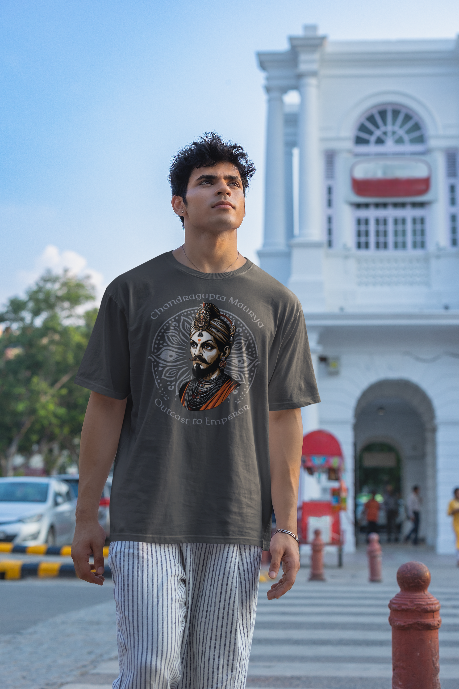 Chandragupta Maurya Oversized T-Shirt (Unisex) - The Indian Chronicles