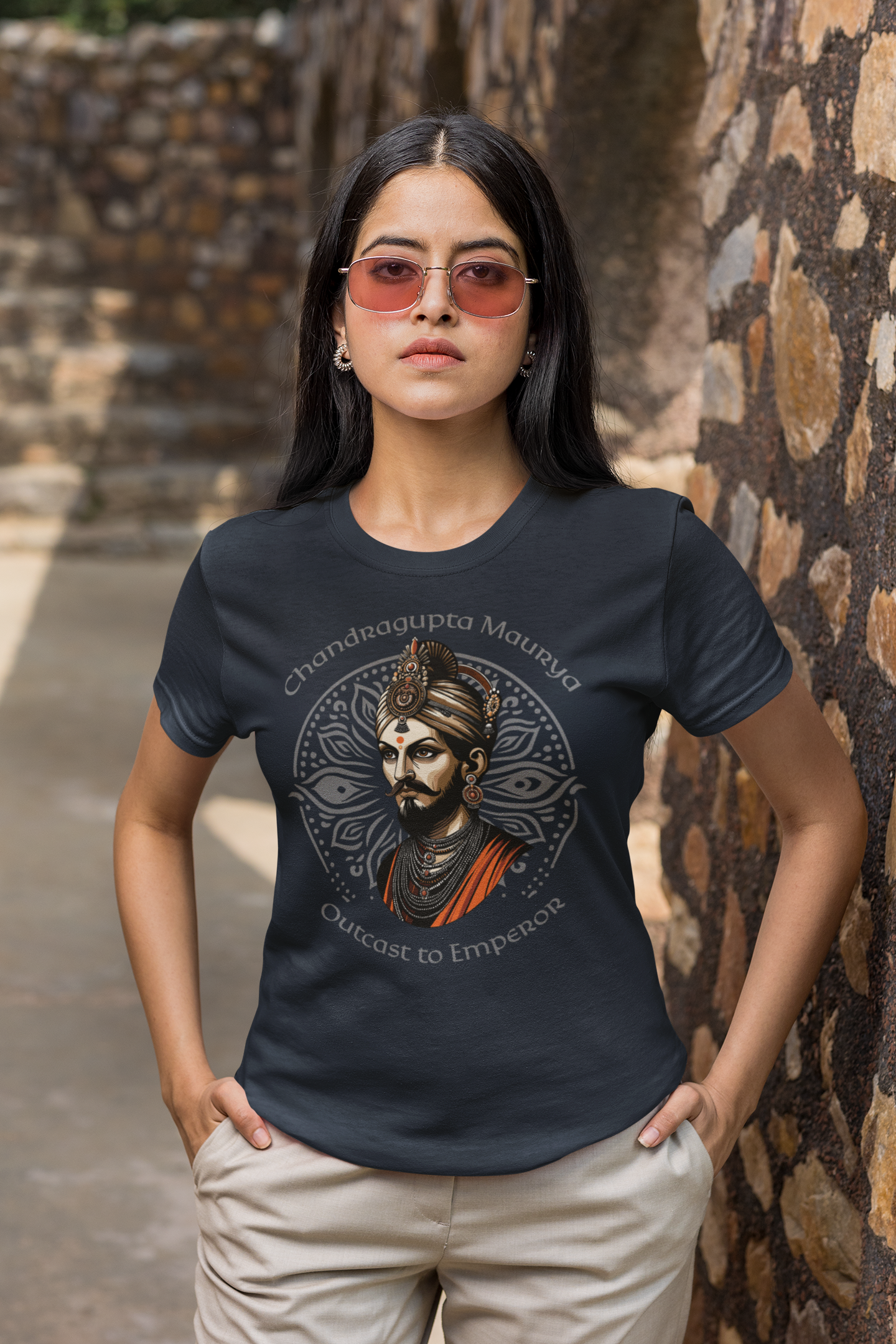 Chandragupta Maurya Women’s Short Sleeve T-Shirt - The Indian Chronicles