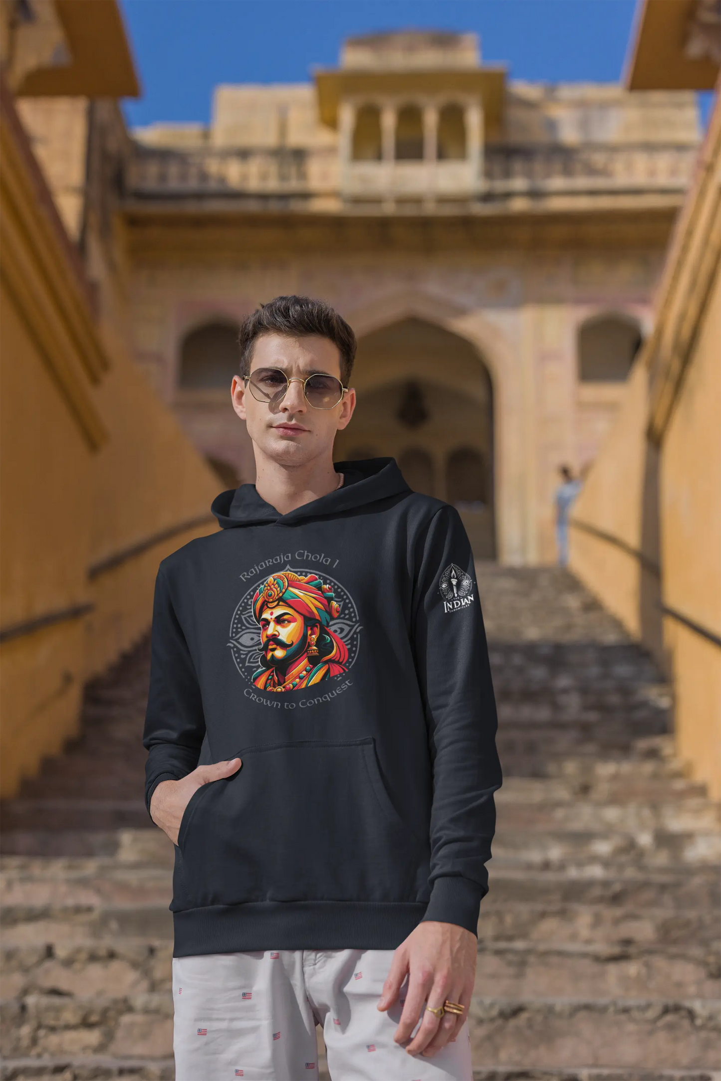 Rajaraja Chola I Hoodie (Unisex) - The Indian Chronicles