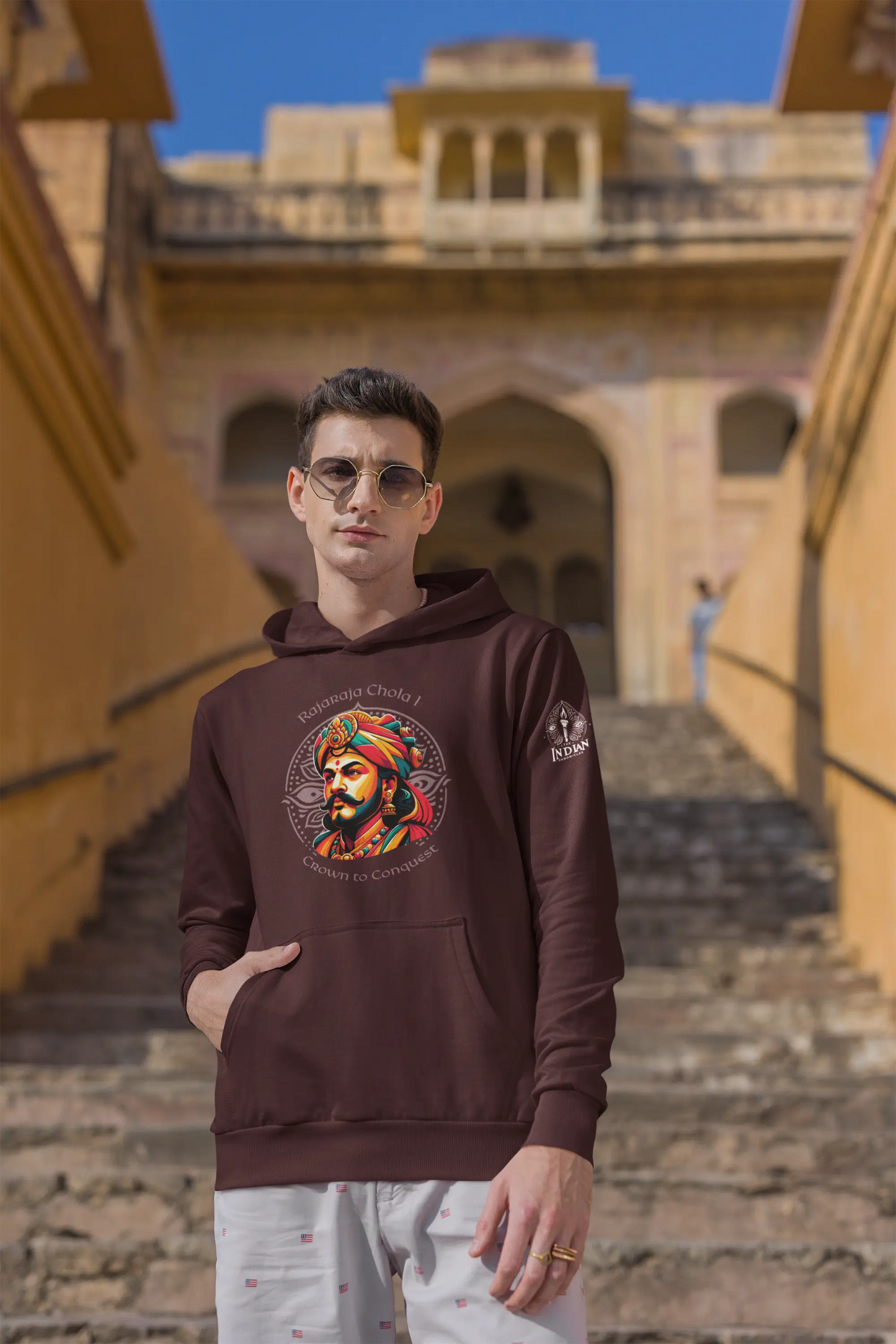 Rajaraja Chola I Hoodie (Unisex) - The Indian Chronicles