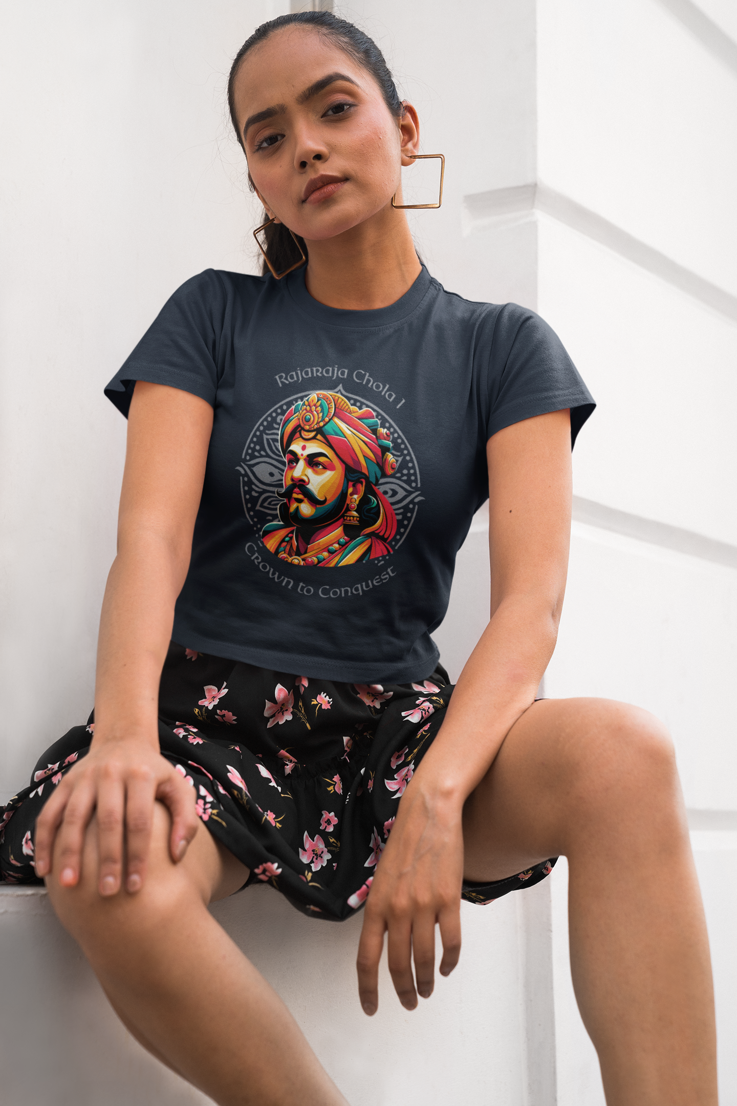 Rajaraja Chola I Women’s Short Sleeve T-Shirt - The Indian Chronicles