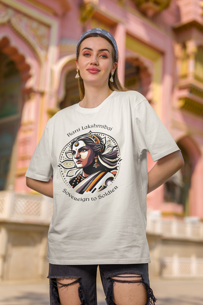 Rani Lakshmibai Oversized T-Shirt (Unisex) - The Indian Chronicles