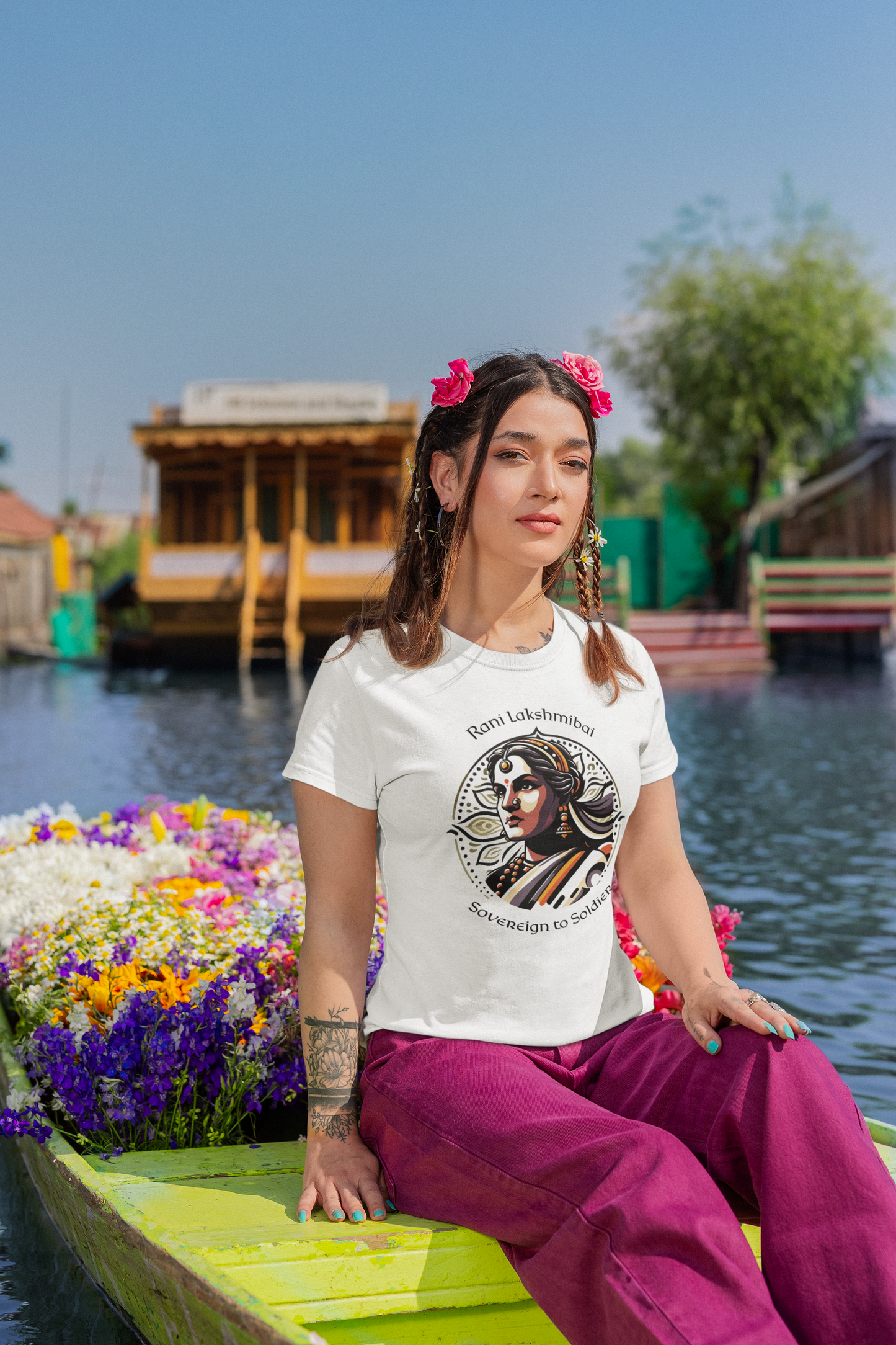 Rani Lakshmibai Women’s Short Sleeve T-Shirt - The Indian Chronicles