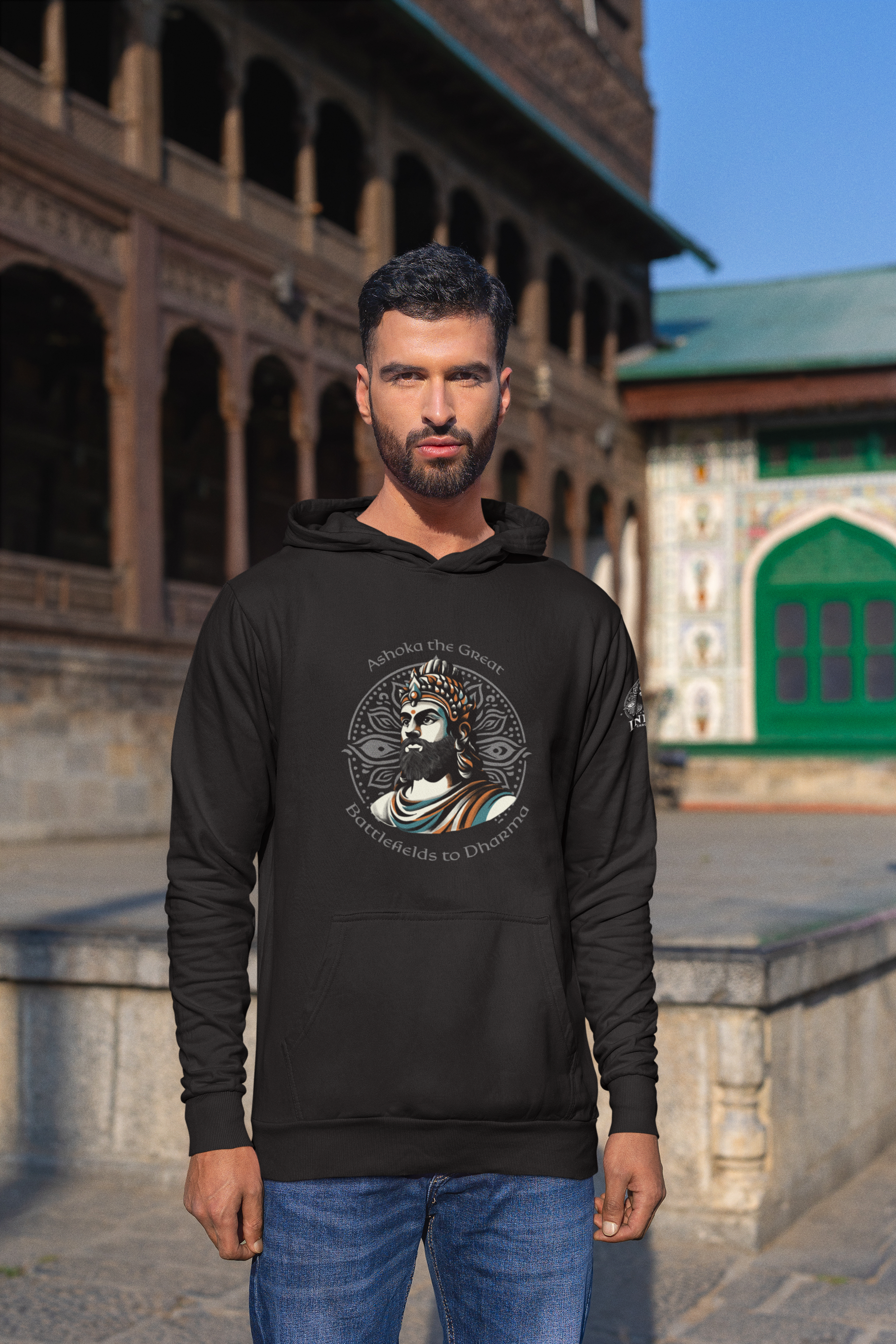 Ashoka the Great Hoodie (Unisex) - The Indian Chronicles