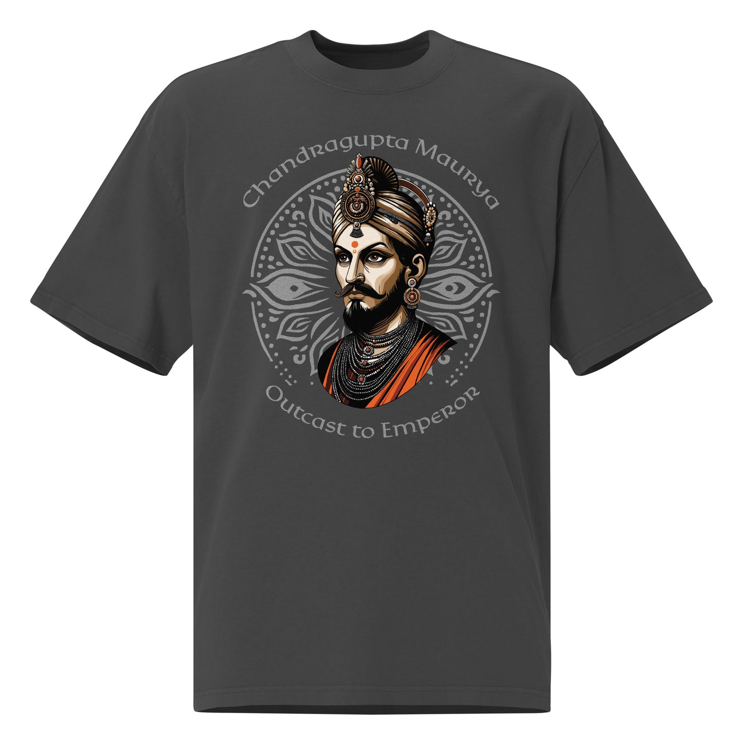 Chandragupta Maurya Oversized T-Shirt (Unisex) - The Indian Chronicles