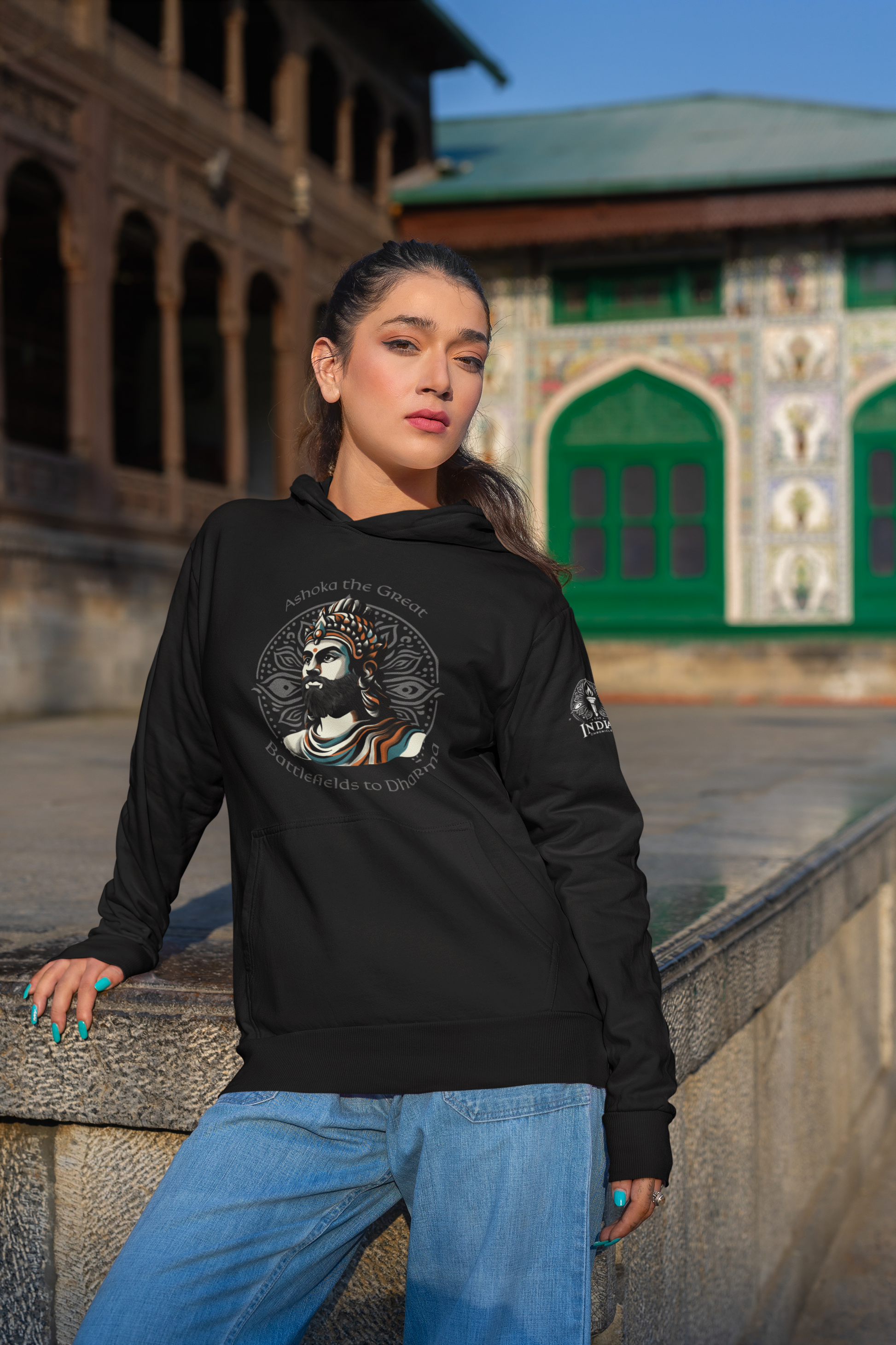 Ashoka the Great Hoodie (Unisex) - The Indian Chronicles